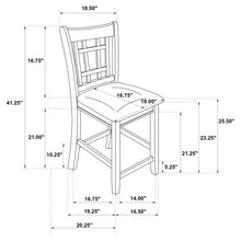 Load image into Gallery viewer, Lattice Back Counter Height Stools (Set of 2)
