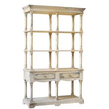 Load image into Gallery viewer, Adela - French Country Bookcase Display Storage Shelf Etageres - Antique White
