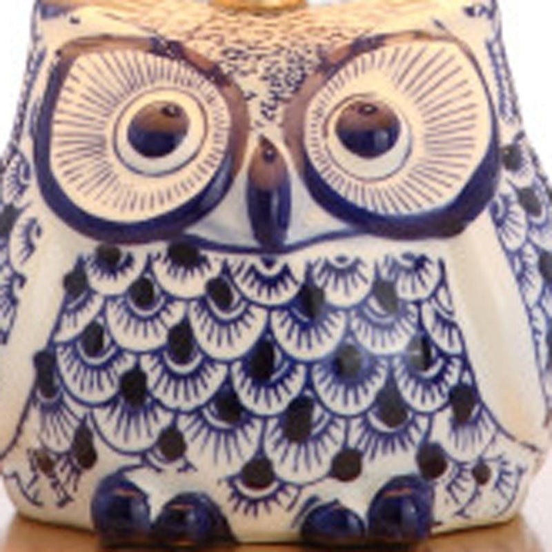 Novelty Bedside Lamps With Empire Shades (Set of 2) - Blue