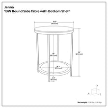 Load image into Gallery viewer, Jenna - Handcrafted Round Side Table
