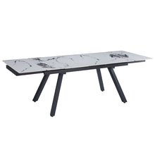 Load image into Gallery viewer, Damita - Ceramic Top Dining Table - White &amp; Black

