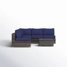 Load image into Gallery viewer, Seating Set With Cushions Handcrafted Wicker Design
