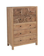 Load image into Gallery viewer, Live Edge Five Drawer Dresser - Brown
