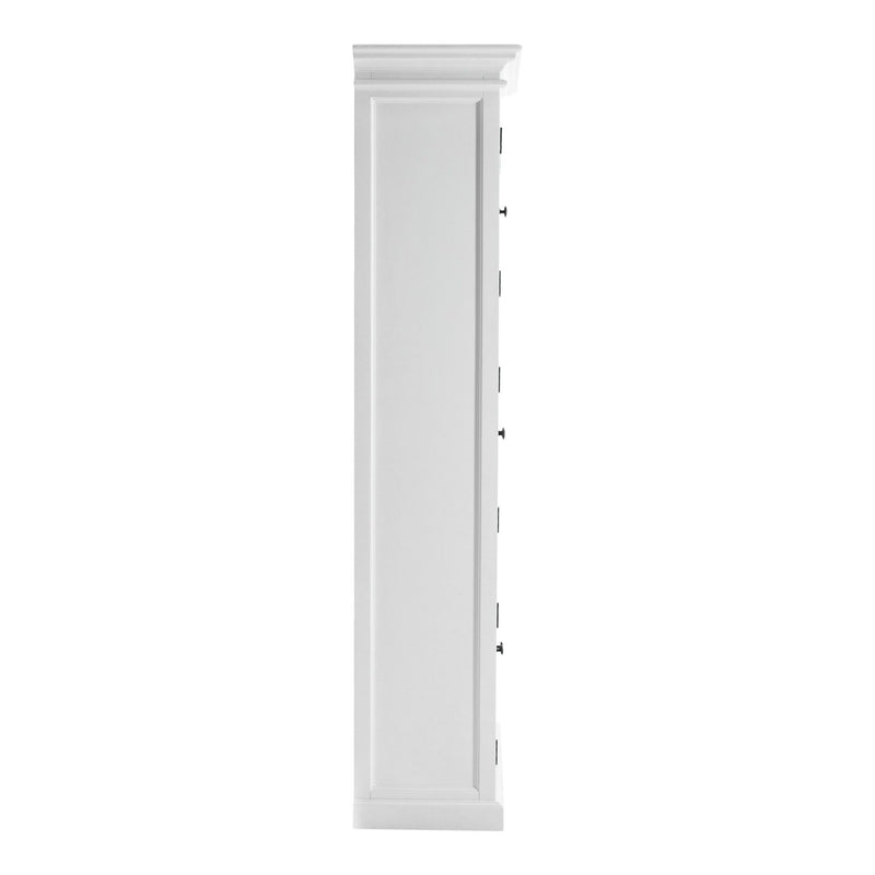Solid Wood Frame Standard Accent Cabinet With Six Shelves - White