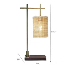 Load image into Gallery viewer, Bedroom Table Lamp With Lampshade - Bronze
