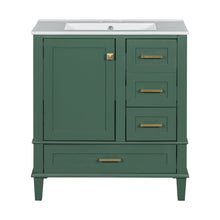 Load image into Gallery viewer, Bathroom Vanity, Modern Bathroom Cabinet With Sink Combo Set, Bathroom Storage Cabinet With A Soft Closing Door And 3 Drawers, Solid Wood Frame

