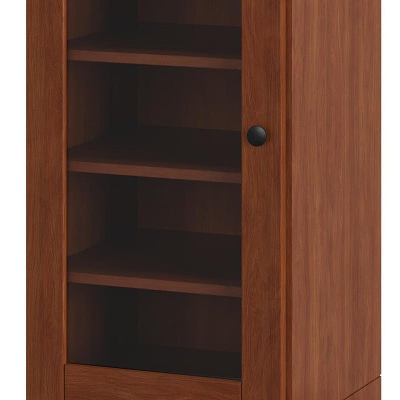 Ten Pair Solid Woodshoe Storage Cabinet (752246) - Coffee
