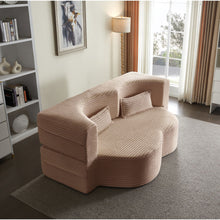 Load image into Gallery viewer, Floor Convertible Sleeper Sofa Bed With 2 Pillows

