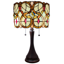 Load image into Gallery viewer, 21" Metal Two Light Candlestick Table Lamp With Beige Shade - Dark Brown
