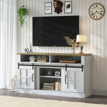 Load image into Gallery viewer, 58&quot; TV Stand With Storage Cabinet And Shelves, TV Console Table Entertainment Center For Living Room, Bedroom - White
