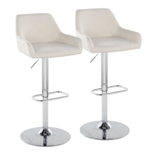 Load image into Gallery viewer, Daniella - Contemporary Adjustable Barstool With Swivel With Rounded Rectangle Footrest (Set of 2)
