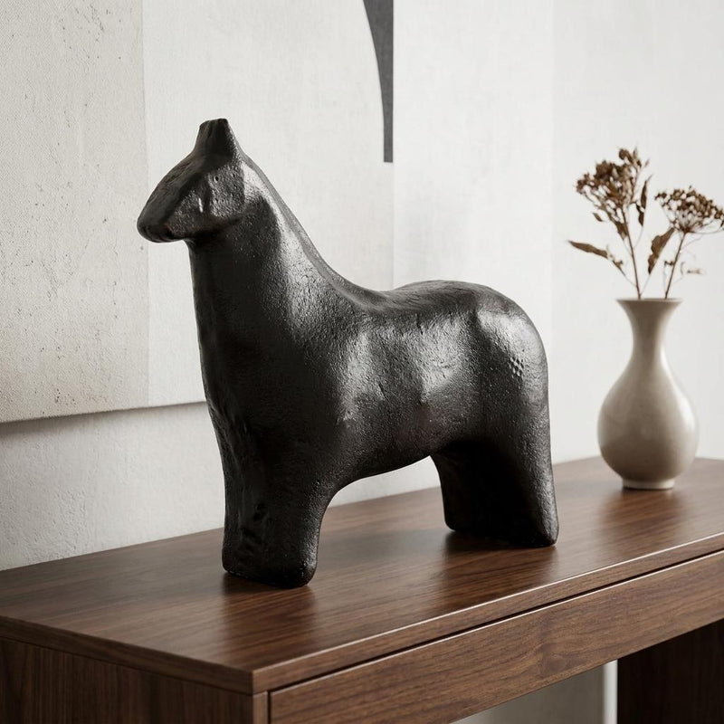Metal Horse Tabletop Sculpture - Gold