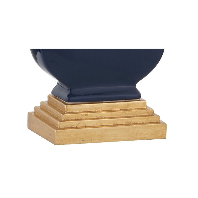 29" Novelty Table Lamp With Drum Shade - Navy Blue