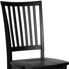 Load image into Gallery viewer, Wood Slat Back Dining Room Side Chair - Black

