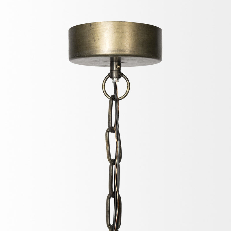 Rustic Ton Metal Dome Hanging Light - Copper Gold