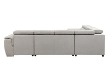 Load image into Gallery viewer, 125&quot; Modern U Shaped 7-seat Sectional Sofa Couch with Adjustable Headrest, Sofa Bed with Storage Chaise-Pull Out Couch Bed for Living Room ,Beige
