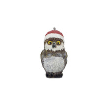 Load image into Gallery viewer, Owl Figurine (Set of 3) (552241) - Brown / White / Red
