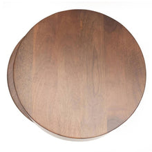 Load image into Gallery viewer, Round Drum End Table - Brown
