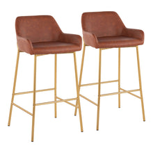 Load image into Gallery viewer, Daniella - Contemporary / Glam Fixed Height Bar Stool (Set of 2)
