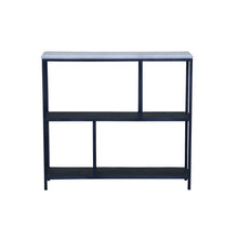 Load image into Gallery viewer, Three Tier Geometric Bookcase - Black / White
