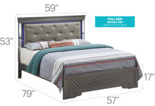 Load image into Gallery viewer, Verona - Full Bed - Metalic Black
