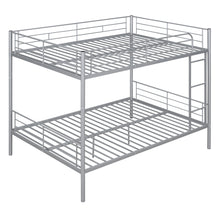 Load image into Gallery viewer, Full Over Full Metal Bunk Bed, Sliver
