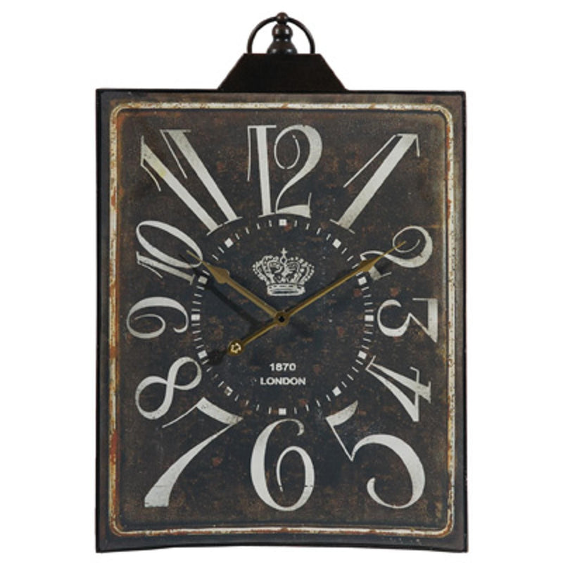 Vintage Style Wall Clock - Black