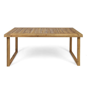 Outdoor Dining Set - Sandblast Natural Finish
