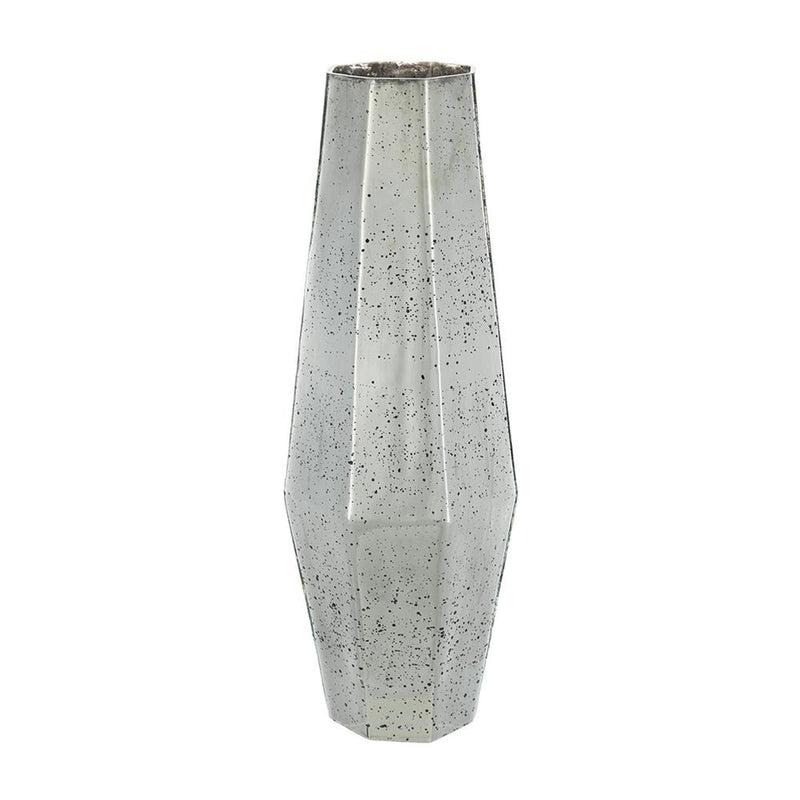 Cylinder Table Vase - Antiqued Silver