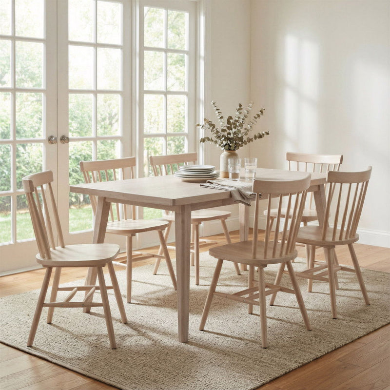 Wood Dining Table - White
