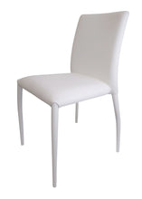 Load image into Gallery viewer, Upholstered Faux Leather Dining Room Side Chairs (Set of 4) - White
