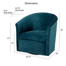 Load image into Gallery viewer, Eden - Swivel Chair With Upholstery And Hardwood Frame
