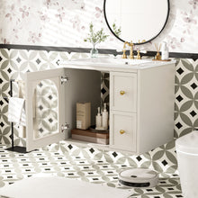 Load image into Gallery viewer, Wall-Mounted Bathroom Vanity Set With Sink, 2 Drawers And Soft-Close Door
