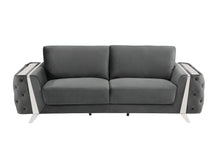Load image into Gallery viewer, Sofa With Silver Legs - Gray
