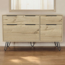 Load image into Gallery viewer, Four Drawer Double Dresser - Brown / Black

