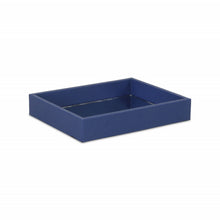 Load image into Gallery viewer, 10" Rectangular Wood Handmade Tray - Navy Blue

