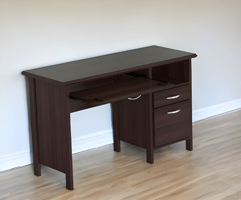 47" Computer Desk With Two Drawers - Espresso