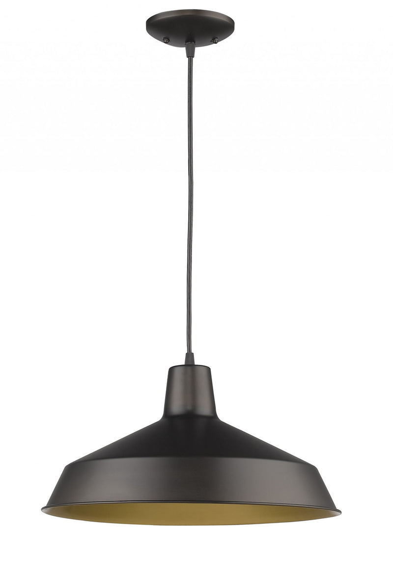 Industrial Hanging Light - Brushed Bronze