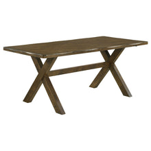 Load image into Gallery viewer, Carbon - Rectangular Dining Table With X Base Design - Brown
