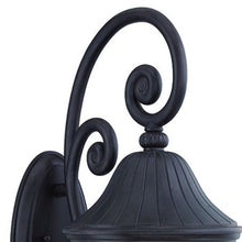 Load image into Gallery viewer, Three Light Leaf Detail Wall Light - Matte Black
