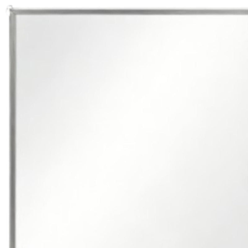 Metal Framed Bathroom Vanity Mirror (Set of 2) - Silver