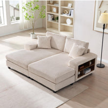 Load image into Gallery viewer, Convertible Sectional Sofa, Sleeper Oversized Living Room Lounge
