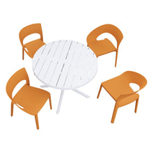 Load image into Gallery viewer, 4 Piece Set Of Modern Designed Single Chairs With Round Table
