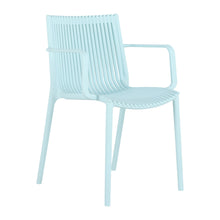 Load image into Gallery viewer, 4 Piece Stackable Single Chairs With Vertical Stripe Design For All Weather
