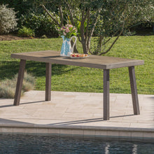 Load image into Gallery viewer, Acacia Wood Dining Table With Slat Design
