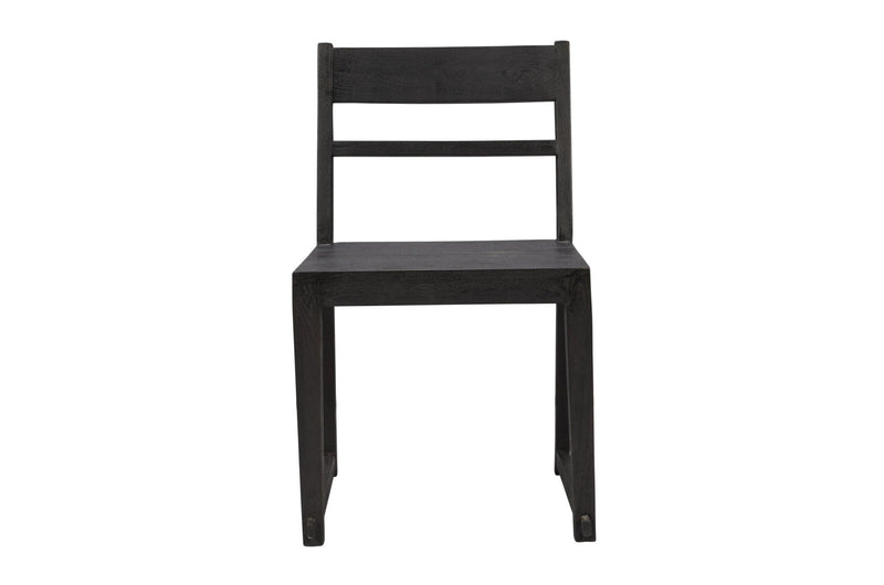 Ladder Back Dining Side Chairs (Set of 2) - Dark Gray
