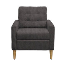 Load image into Gallery viewer, Tufted Back Accent Chair With Track Arm Silhouette - Gray
