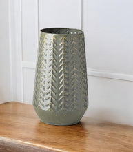 Load image into Gallery viewer, Abstract Cylinder Table Vase (397570) - Green
