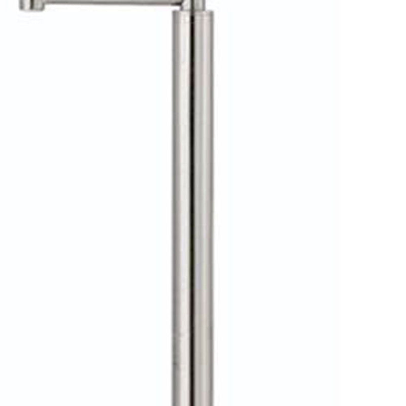 Swing Arm Floor Lamp With White Square Shade - Nickel