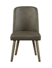 Load image into Gallery viewer, Waylon - Synthetic Leather Side Chair (Set of 2) - Gray / Oak
